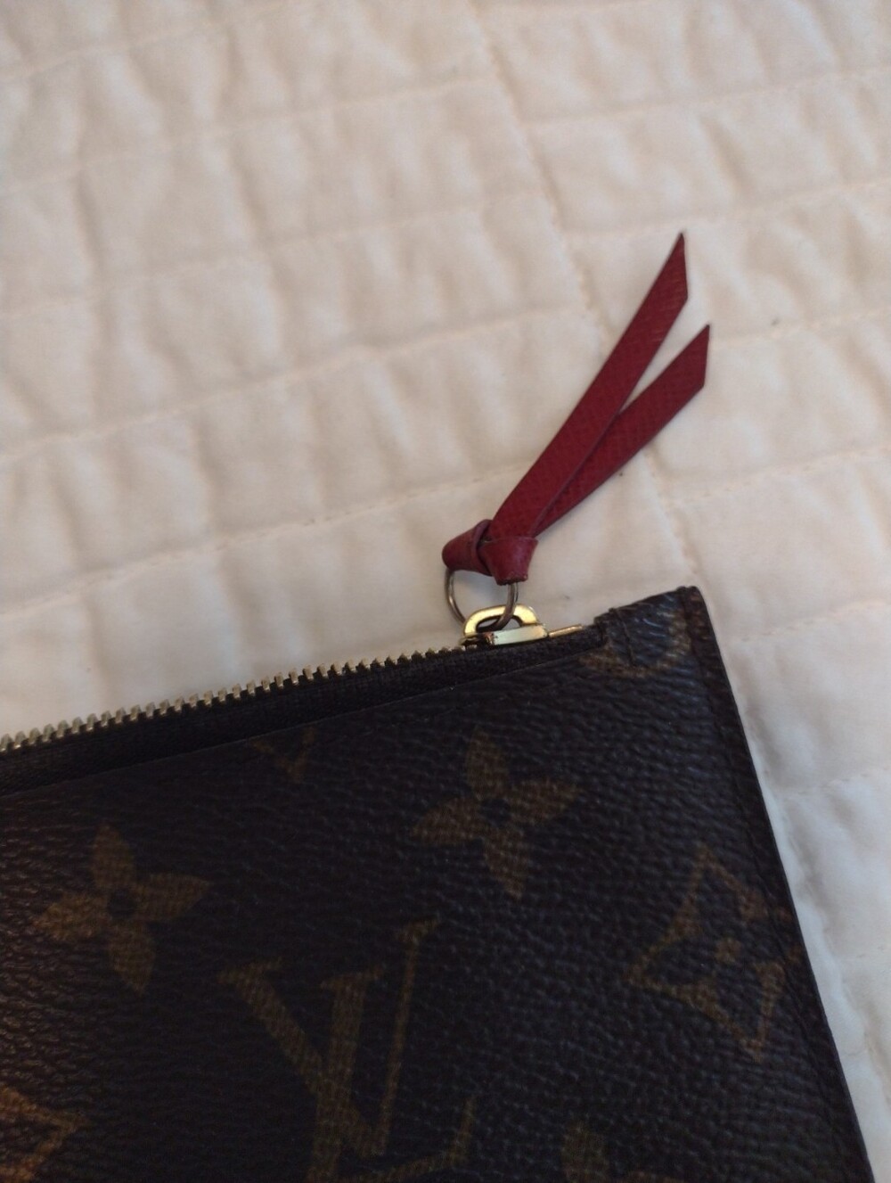 LOUIS VUITTON Felicie Pochette LV Monogram Wallet Insert Zip Coin Made In Spain - Picture 8 of 8